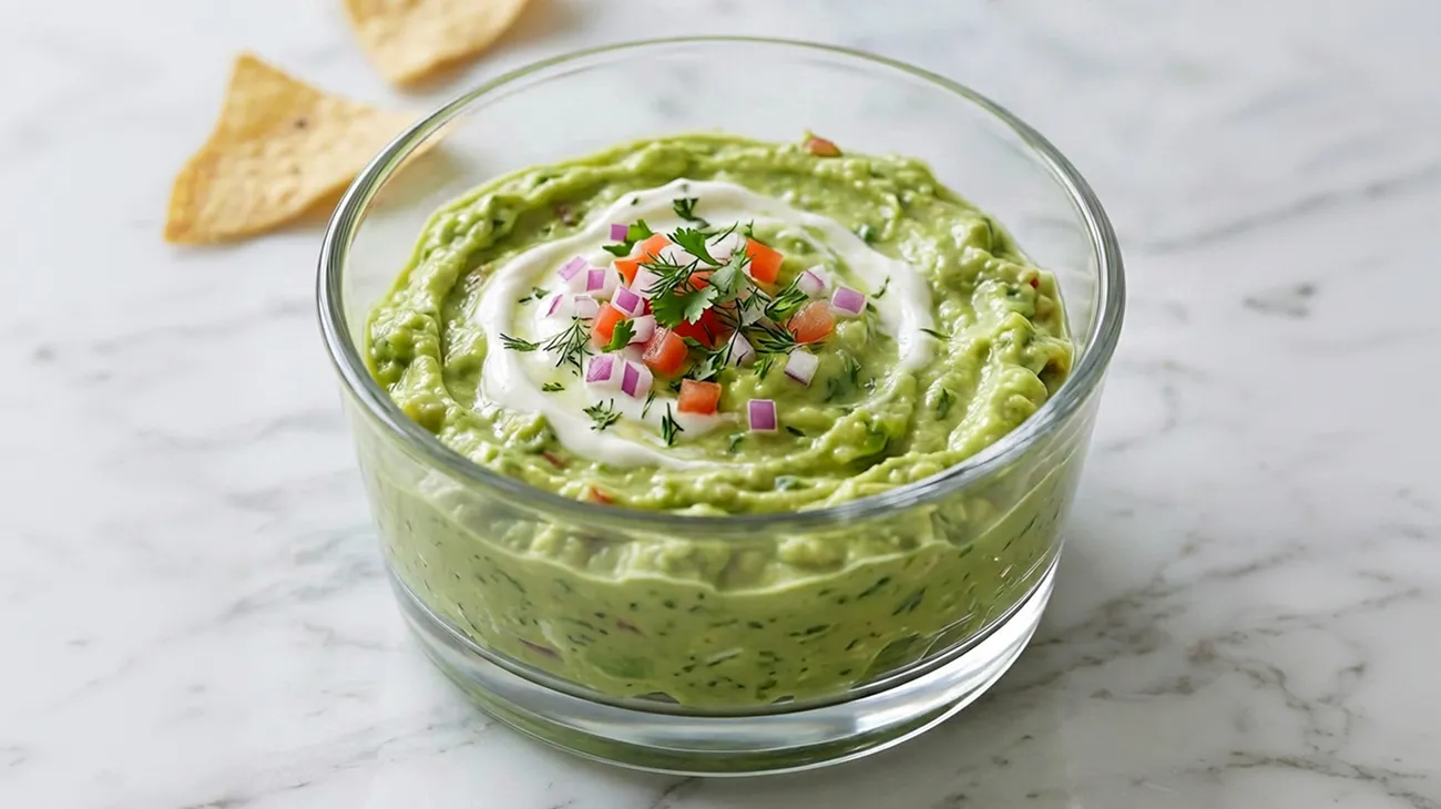 Guacamole with Greek Yogurt (Healthy Version)